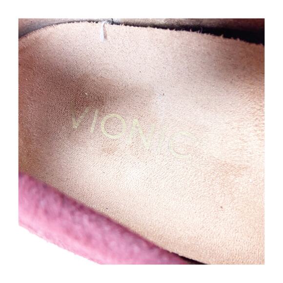 Vionic Red Suede Loafers - Picture 9 of 11